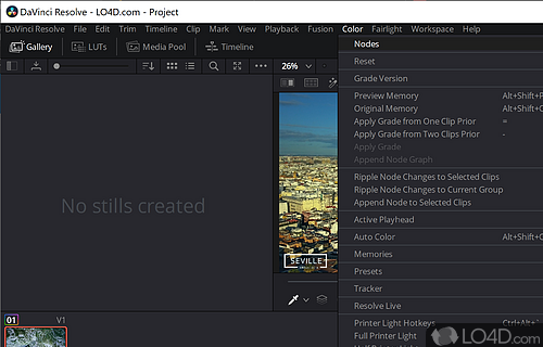 Adobe Premiere - Screenshot of DaVinci Resolve