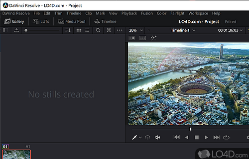 Adobe After Effects - Screenshot of DaVinci Resolve