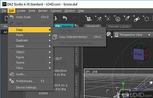 Populate your workspace with various models - Screenshot of DAZ Studio