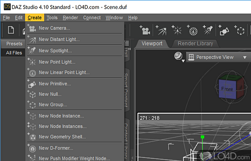 Enhance quality with multiple lighting settings - Screenshot of DAZ Studio