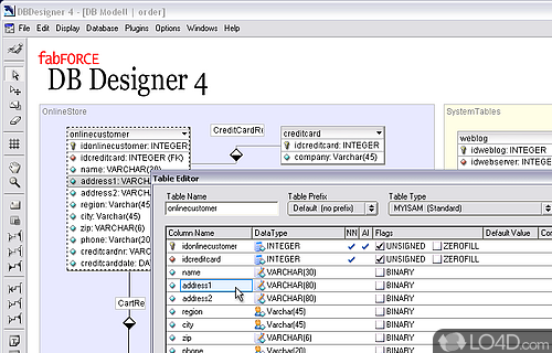 DBDesigner 4 Screenshot