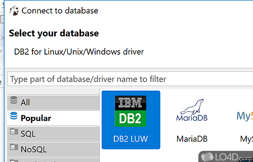 Manage and work with popular databases like MySQL - Screenshot of DBeaver