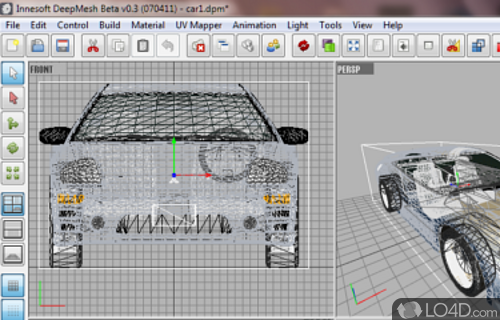 Screenshot of deepMesh - User interface