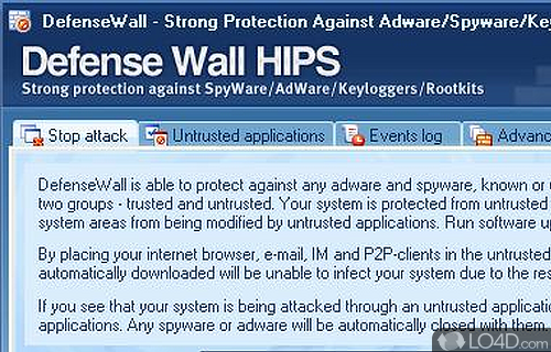 DefenseWall HIPS Screenshot