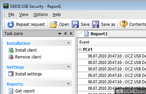 Screenshot of DEKSI USB Security - Will make it possible for anyone to prevent the access of unauthorized USB devices from any PC