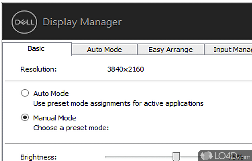 Increase everyday productivity - Screenshot of Dell Display Manager
