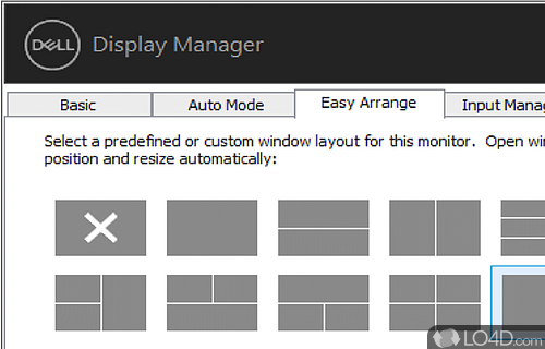 Dell Display Monitor DDM - Screenshot of Dell Display Manager