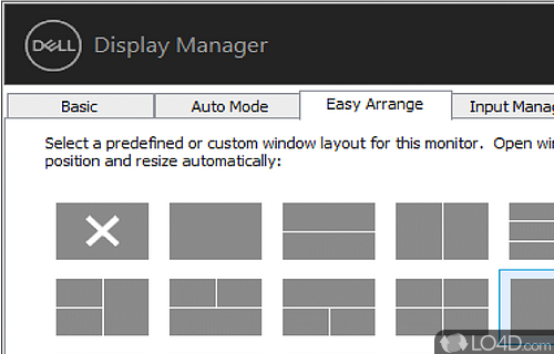 dell display manager custom layout