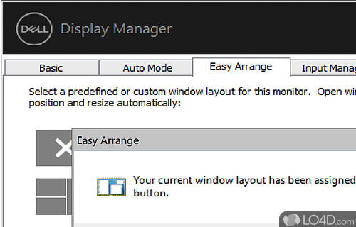 Watching movies - Screenshot of Dell Display Manager