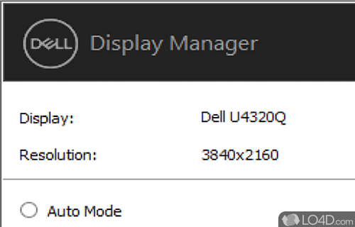 Improve the display for Dell monitors - Screenshot of Dell Display Manager