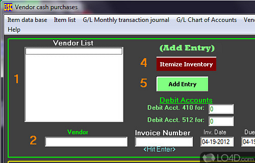 Delta60 Accounting Software Screenshot