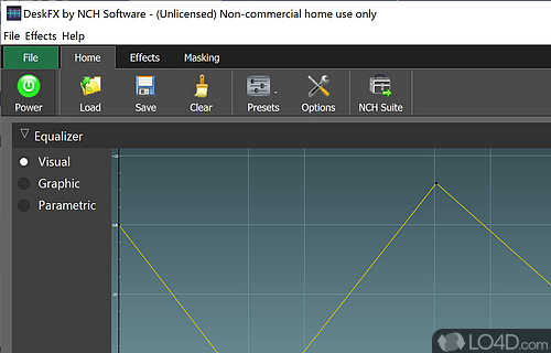 An advanced audio equalizer for casual listeners - Screenshot of DeskFX Audio Effects Processor