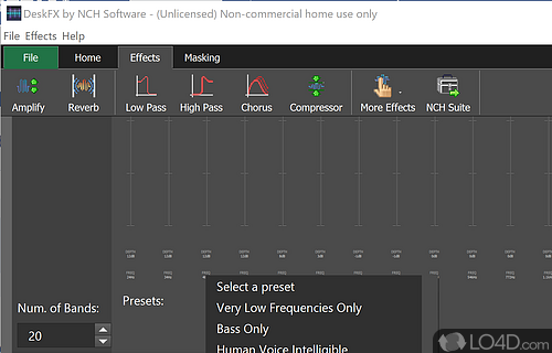 DFX Audio Enhancer is a great tool helping you to improve the audio quality - Screenshot of DeskFX Audio Effects Processor