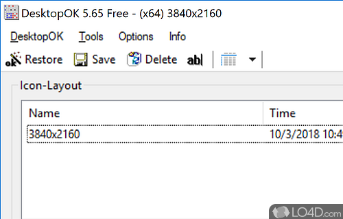 download the new version DesktopOK x64 10.88