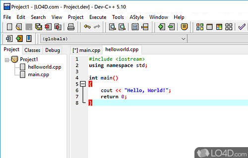 Dev-C++ Portable - Screenshot of Dev-C++ Portable