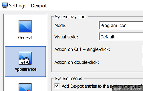 Desktop Manager - Screenshot of Dexpot