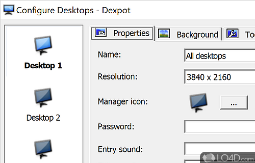 Virtualization app - Screenshot of Dexpot