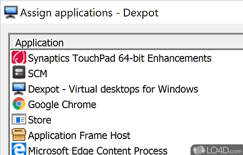 Window catalog - Screenshot of Dexpot