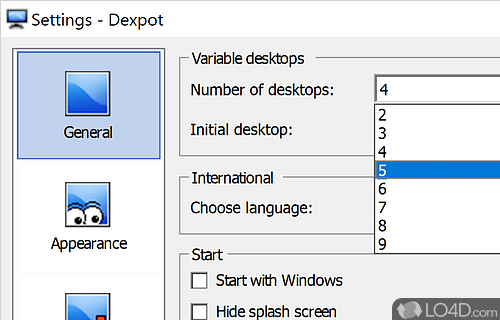 Desktop Preview - Screenshot of Dexpot