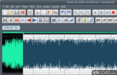 Record audio input, preview results and burn audio CDs - Screenshot of Dexster