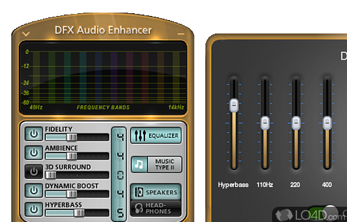 Improve the sound quality - Screenshot of DFX Audio Enhancer