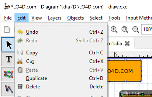 Dia Diagram Editor Screenshot