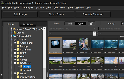 Recommended for users who mainly shoot RAW images - Screenshot of Digital Photo Professional