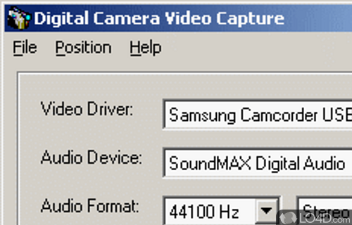 Screenshot of Digital Video Recorder - Recording digital camera video streaming into AVI video in real time