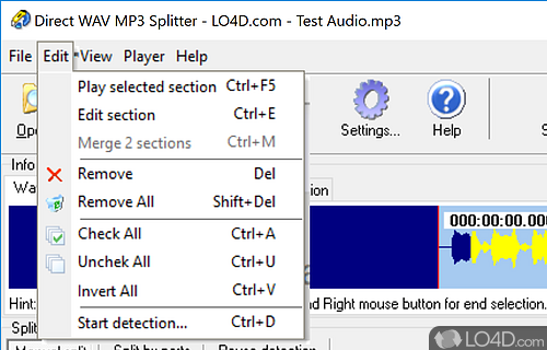 Direct MP3 Splitter and Joiner screenshot