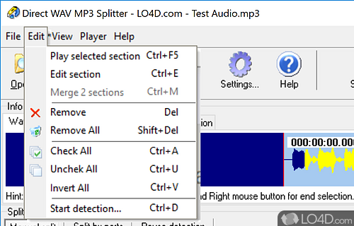 Direct MP3 Splitter and Joiner Screenshot