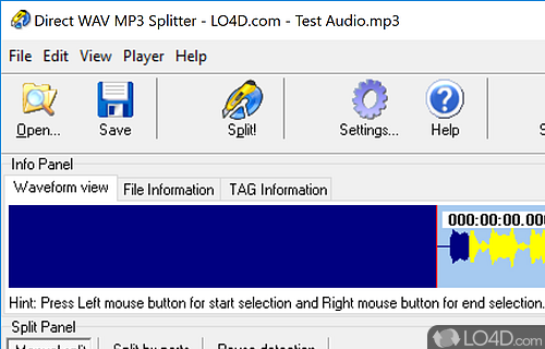 Direct MP3 Splitter and Joiner Screenshot