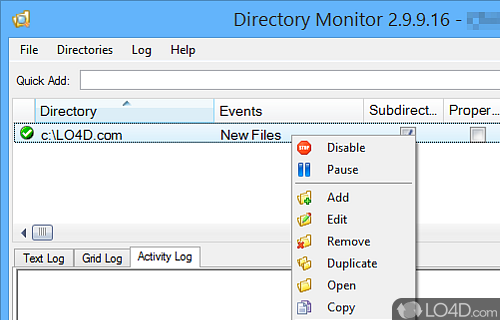 Directory Monitor screenshot