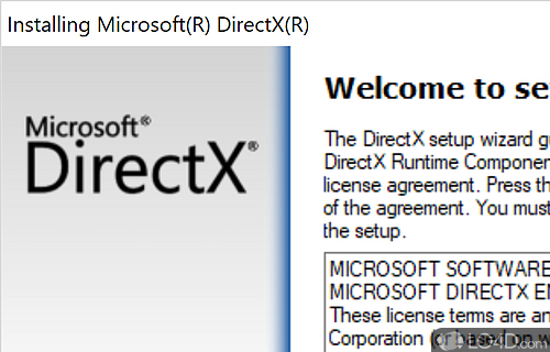 Gain quick access to DirectX properties - Screenshot of DirectX 9.0c