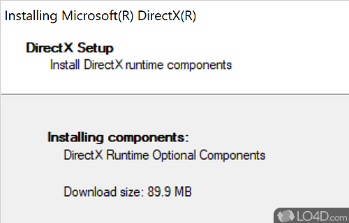 Updating DirectX - Screenshot of DirectX Runtime