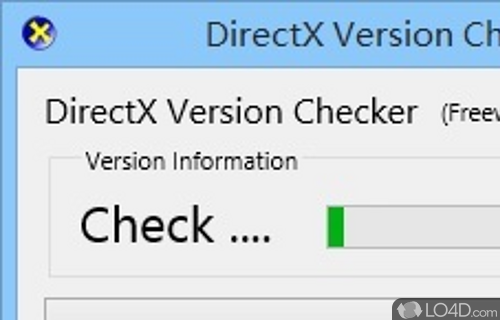 Screenshot of DirectX Version Checker - Find out the DirectX version installed on computer, along with the technical information associated