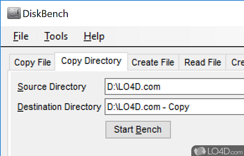 Easy to deploy and use - Screenshot of Disk Bench