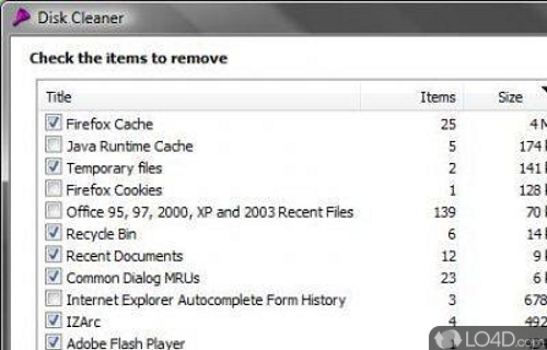 Screenshot of Disk Cleaner - Get rid of temporary internet files to some space