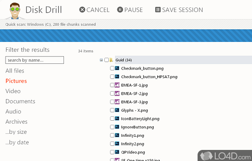 A handy undelete instrument to serve your data recovery needs - Screenshot of Disk Drill