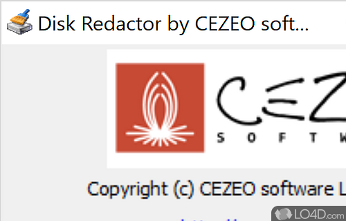 Screenshot of Disk Redactor - Securely erase the disk to make sure that files