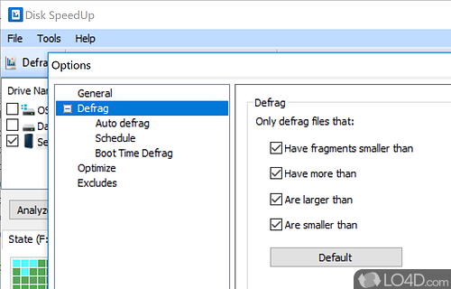 Analyze, defragment and optimize your hard drive the easy way - Screenshot of Disk SpeedUp