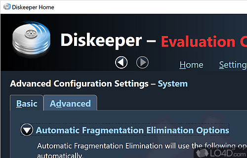 Diskeeper Home screenshot