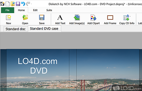 Disketch CD Labeling Software - Screenshot of Disketch DVD and CD Label Maker
