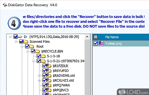 DiskGetor Data Recovery Free screenshot