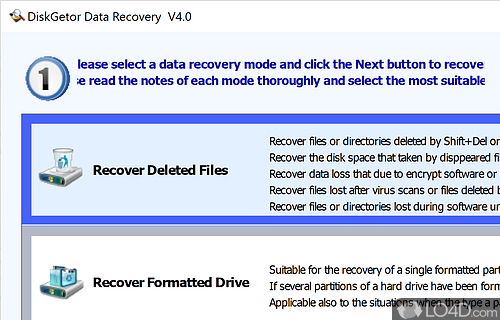 DiskGetor Data Recovery Free Screenshot