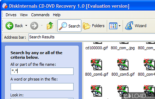 DiskInternals CD and DVD Recovery Screenshot