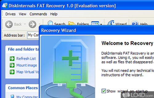 Screenshot of DiskInternals FAT Recovery - Retrieve data from damaged or formatted disks