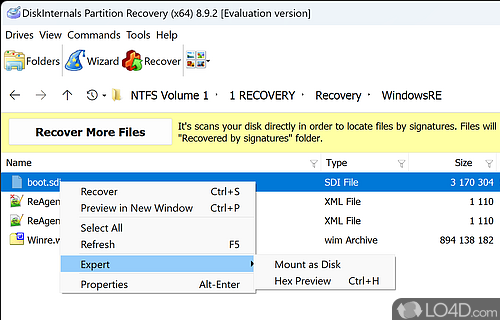 DiskInternals Partition Recovery screenshot