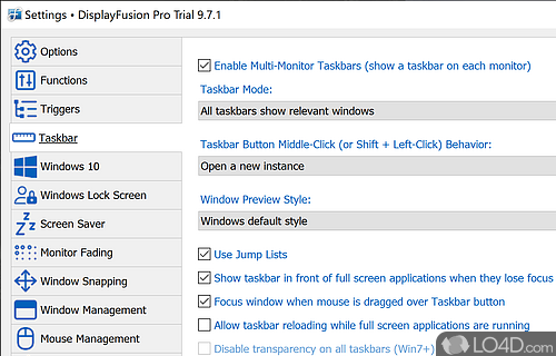 Precise Monitor Controls - Screenshot of DisplayFusion