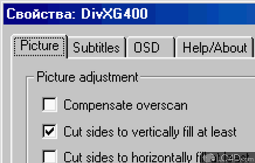 Screenshot of DivXG400 - Utility was first brought to live to work around incompatibility with DivX