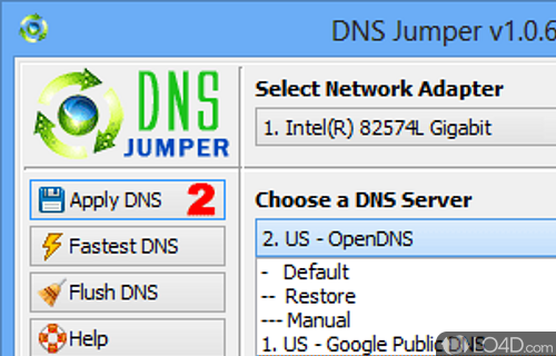 DNS Jumper Screenshot